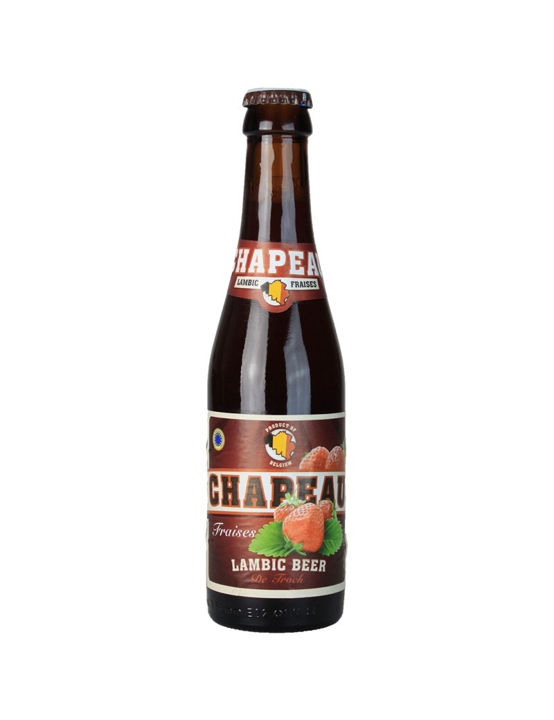 Fraise Chapeau 25 cl - bière belge - fraise