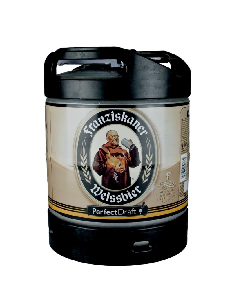 Mini Fût Franziskaner Weissbier 6 litres (Perfect Draft) - Bière