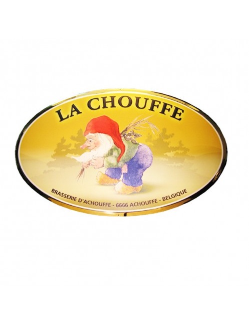 Plaque Métal La Chouffe (Ovale)