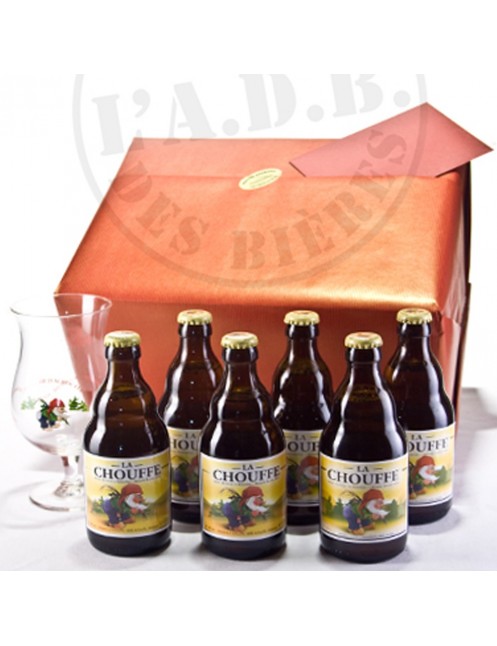 Beer-Box Chouffe modèle 1 (le cadeau prêt à offrir ! ! !)