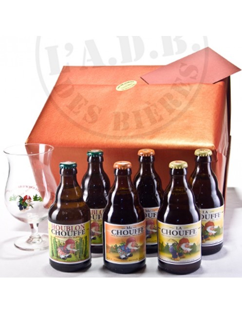Beer-Box Chouffe modèle 2 (le cadeau prêt à offrir ! ! !)